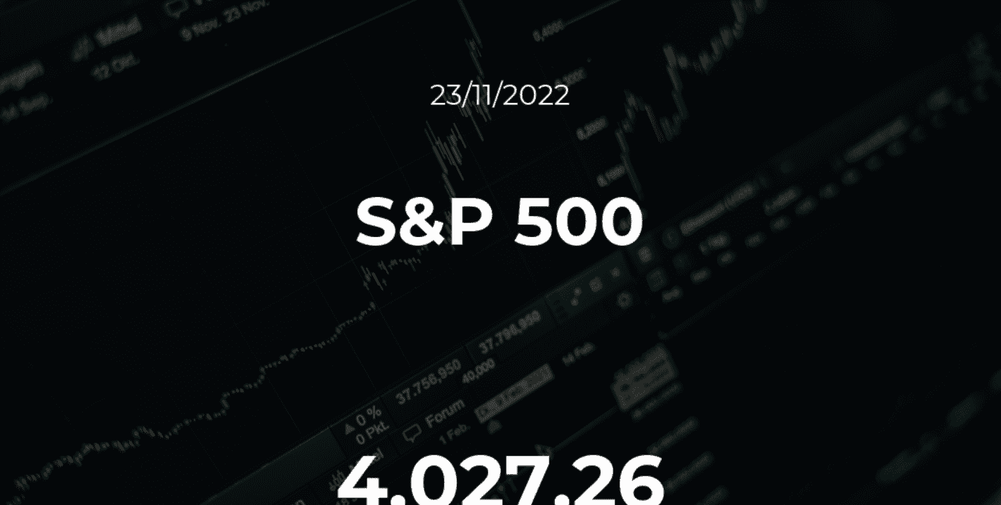 Cotización del S&P 500 del 23 de noviembre